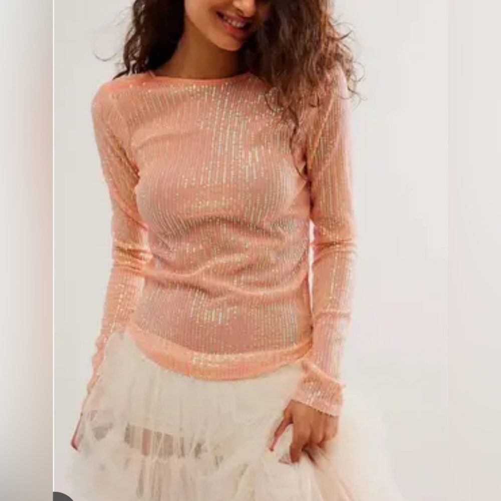 Free People Sequin Unapologetic Top
